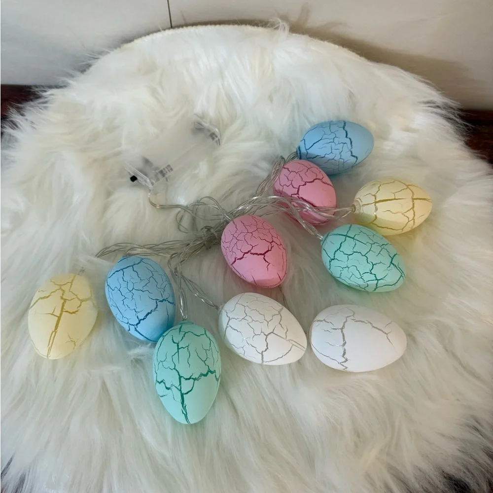 Colorful Easter Egg Shaped String Lights LED Lights Decoration Battery Powered